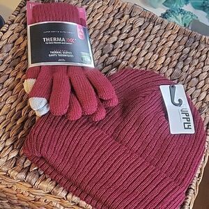 ThermaXX GloveS And SUPPLY Burgandy Hat